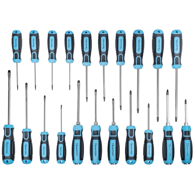 QUANTOOL Schroevendraaier set 21-delig zwart/blauw